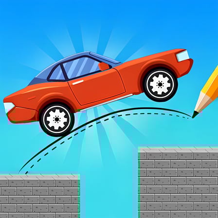 Draw One Line Bridge Puzzle